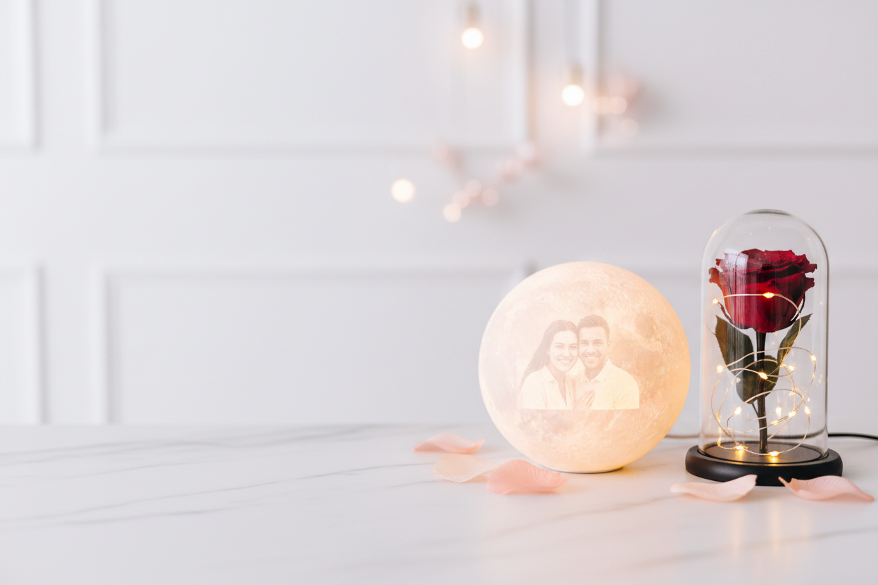 Bannière Saint-Valentin minimaliste Le Parfait Cadeau